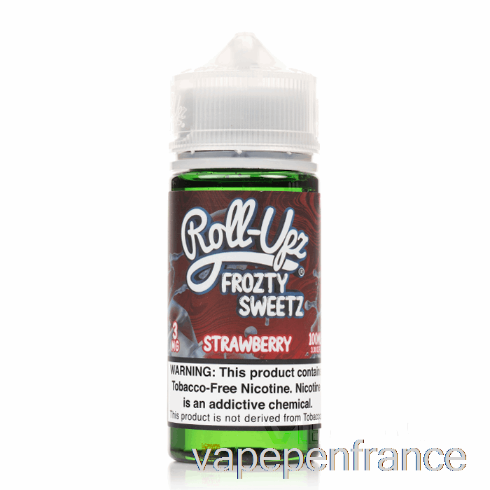 Glace à La Fraise - Jus Roll-upz - 100 Ml 0 Mg Stylo Vape